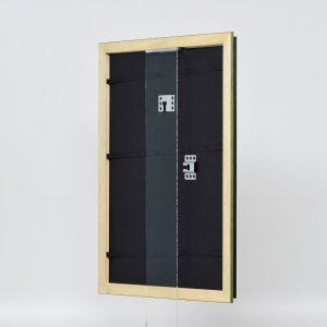 Efektný drevený rám profil 21 zelený 10,5x14,8 cm normálne sklo