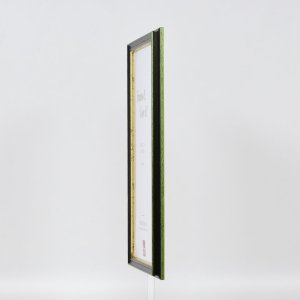 Efektný drevený rám profil 21 zelený 10,5x14,8 cm normálne sklo
