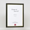 Efektný drevený rám profil 21 zelený 10,5x14,8 cm normálne sklo
