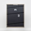 Efektný rámový profil z masívneho dreva 25 sivý 10,5x14,8 cm akrylové sklo