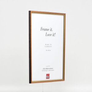 Efektný drevený rám profil 23 svetlohnedý 10,5x14,8 cm múzejné sklo
