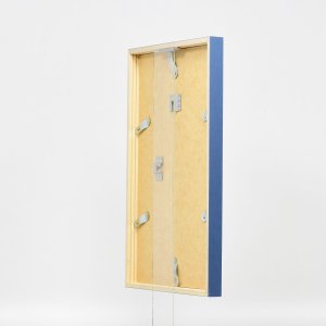 Efektný drevený rám profil 35 modrý 10,5x14,8 cm múzejné sklo