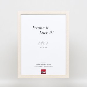 Efektný drevený rám profil 33 biely 10,5x14,8 cm akrylové sklo