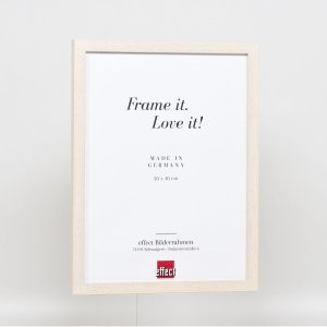 Efektný drevený rám profil 33 biely 10,5x14,8 cm akrylové sklo