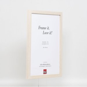 Efektný drevený rám profil 33 biely 10,5x14,8 cm akrylové sklo