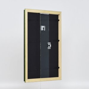 Efektný drevený rám profil 21 zelený 10,5x14,8 cm múzejné sklo