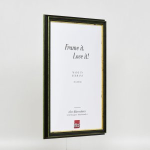 Efektný drevený rám profil 21 zelený 10,5x14,8 cm múzejné sklo
