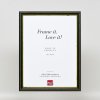 Efektný drevený rám profil 21 zelený 10,5x14,8 cm múzejné sklo