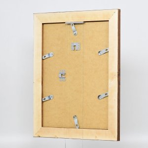 Efektný drevený rám 2400 hnedý 10,5x14,8 cm antireflexné sklo