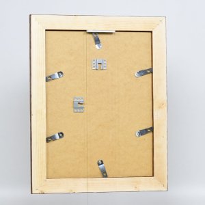 Efektný drevený rám 2400 hnedý 10,5x14,8 cm antireflexné sklo