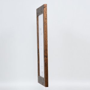 Efektný drevený rám 2400 hnedý 10,5x14,8 cm antireflexné sklo