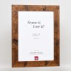 Efektný drevený rám 2400 hnedý 10,5x14,8 cm antireflexné sklo