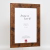 Efektný drevený rám 2400 hnedý 10,5x14,8 cm antireflexné sklo