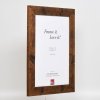 Efektný drevený rám 2400 hnedý 10,5x14,8 cm antireflexné sklo