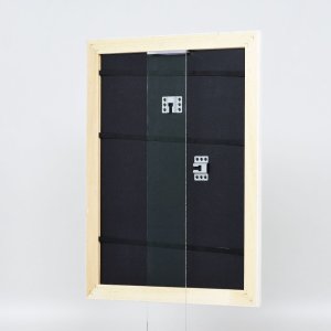 Efekt drevený barokový rám profil 37 biely 10,5x14,8 cm akrylové sklo