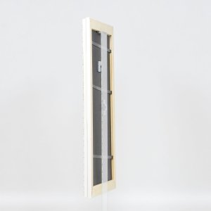 Efekt drevený barokový rám profil 37 biely 10,5x14,8 cm akrylové sklo