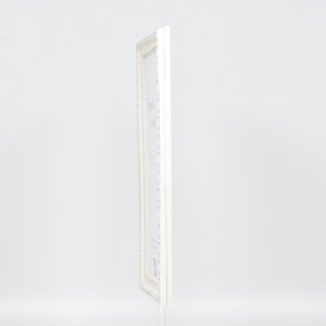 Efekt drevený barokový rám profil 37 biely 10,5x14,8 cm akrylové sklo