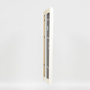 Efekt drevený barokový rám profil 37 biely 10,5x14,8 cm akrylové sklo