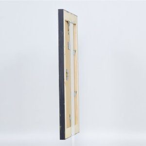 Efektný rám na obrazy z masívneho dreva 2240 čierny 10,5x14,8 cm múzejné sklo