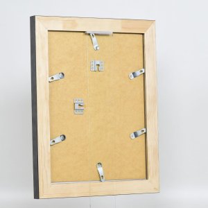 Efektný rám z masívneho dreva profil 28 zlatý 10,5x14,8 cm číre sklo