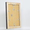 Efektný rám z masívneho dreva profil 28 zlatý 10,5x14,8 cm číre sklo