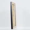 Efektný rám z masívneho dreva profil 28 zlatý 10,5x14,8 cm číre sklo