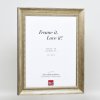 Efektný rám z masívneho dreva profil 28 zlatý 10,5x14,8 cm číre sklo