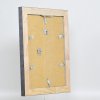 Efektný rám z masívneho dreva profil 28 strieborný 10,5x14,8 cm múzejné sklo