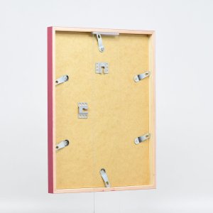 Efekt drevený rám profil 35 červená 13x13 cm normálne sklo
