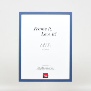 Efektný drevený rám profil 35 modrý 13x13 cm antireflexné sklo