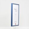 Efektný drevený rám profil 35 modrý 13x13 cm antireflexné sklo