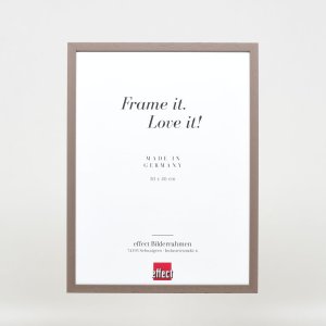 Efektný drevený rám profil 35 hnedý 13x13 cm antireflexné sklo