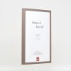 Efektný drevený rám profil 35 hnedý 13x13 cm antireflexné sklo