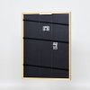 Efektný rám z masívneho dreva profil 22 hnedozlatý 13x13 cm akrylové sklo