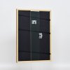 Efektný rám z masívneho dreva profil 22 hnedozlatý 13x13 cm akrylové sklo