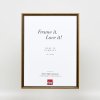 Efektný rám z masívneho dreva profil 22 hnedozlatý 13x13 cm akrylové sklo