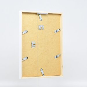 Efektný drevený rám profil 35 biely 13x13 cm akrylové sklo
