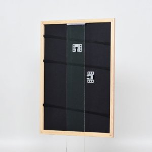 Efektný drevený rám profil 32 svetlohnedý 13x13 cm múzejné sklo
