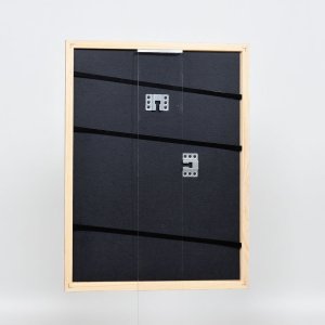 Efektný drevený rám profil 32 svetlohnedý 13x13 cm múzejné sklo