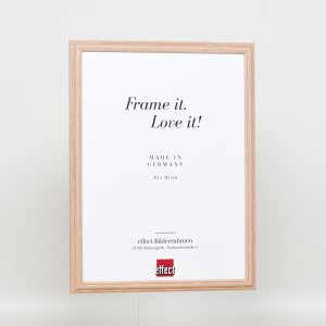 Efektný drevený rám profil 32 svetlohnedý 13x13 cm múzejné sklo