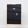 Efektný drevený rám profil 32 svetlohnedý 13x13 cm múzejné sklo