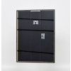 Efekt rám z masívneho dreva profil 29 strieborný 13x13 cm múzejné sklo