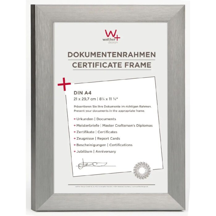 Hliníkový rám ALULINE - 21x29,7 cm - oceľ DIN A4