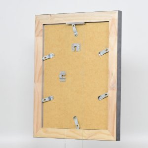Efektný rám z masívneho dreva profil 28 strieborný 13x13 cm akrylové sklo