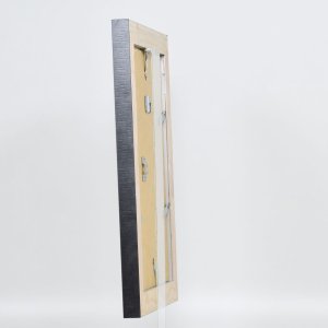 Efektný rám z masívneho dreva profil 28 strieborný 13x13 cm akrylové sklo
