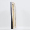 Efektný rám z masívneho dreva profil 28 strieborný 13x13 cm akrylové sklo