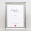 Efektný rám z masívneho dreva profil 28 strieborný 13x13 cm akrylové sklo