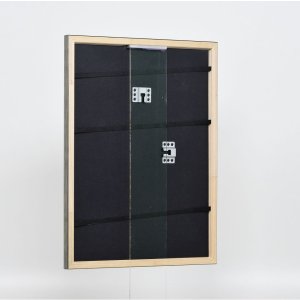 Efektný drevený rám profil 2070 múzejné sklo 13x18 cm strieborný