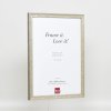 Efektný drevený rám profil 2070 múzejné sklo 13x18 cm strieborný