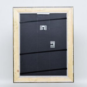 Efektný drevený rám profil 95 čierny 13x18 cm normálne sklo